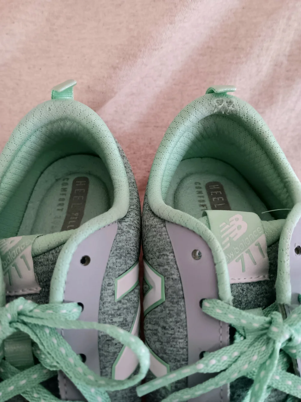 New Balance 711 Women's Size 6.5 Mint Green Gray Cross Training Shoes WX711HI